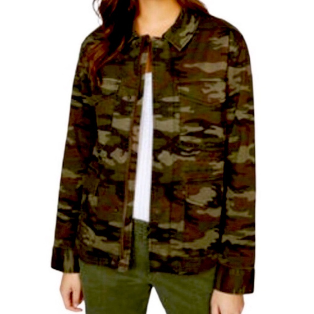 Sanctuary Designed In Los Angeles Military Zip Front Jacket  size XS